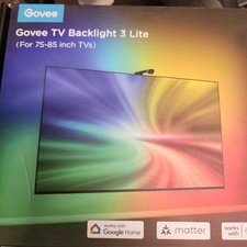 Govee TV Backlight 3 Lite with Fish-Eye Correction Function Sync to 75-85...