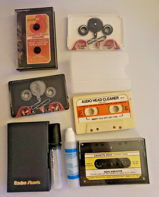 #ad Vintage Audio Cassette Tape Head Deck Cleaner Lot Of 6 With Liquid Fast Shipping $9.97