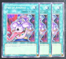 3x Pot of Avarice SDZW-EN026 Zombie World 1st Edition LP Playset