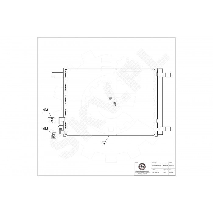Condensateur de clim en aluminium premium pour Golf VII VIII et Audi A1