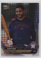 2025 Topps Now Road to Opening Day Gold Foil Exclusive 2/25 Jeremy Pena 0xh3