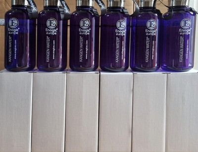 6 Stück eine Li Lila Kunststoff Wasserflasche für Leveluk Kangen von Enagic Japan