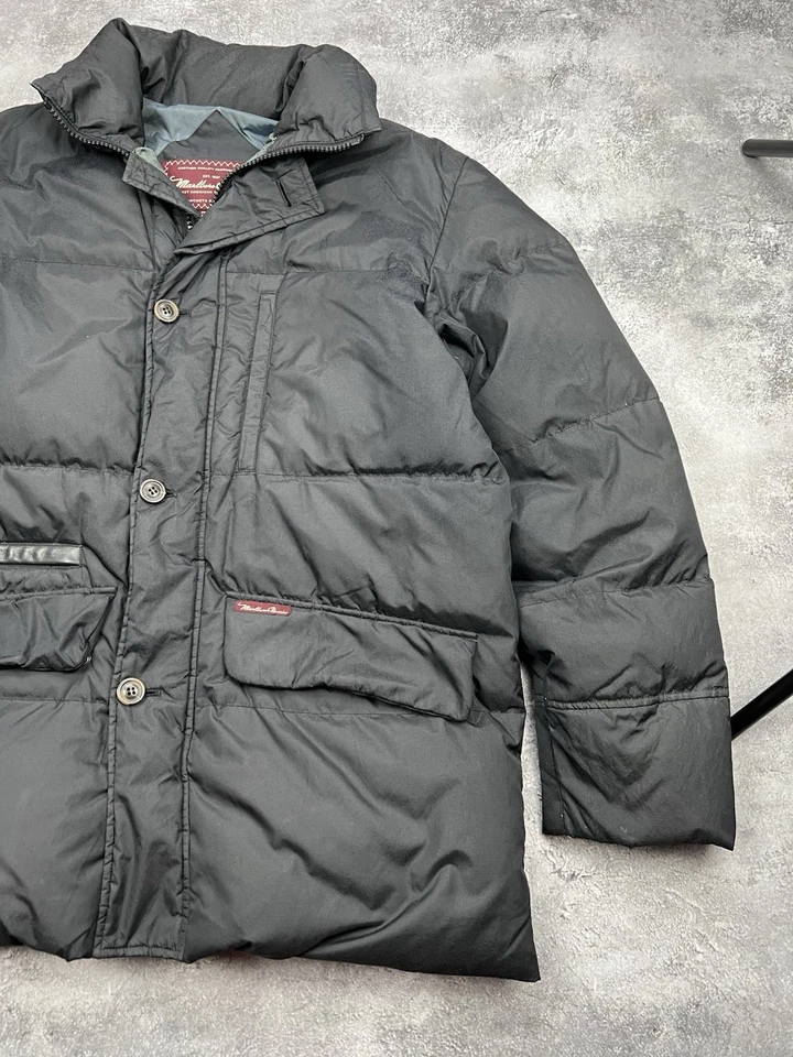 Marlboro Classics Black Puffer Jacket Mens Down Xlarge - Image 2 of 4