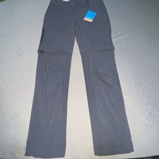 NWT Columbia Saturday Trail Convertible Pants Women  s 6 Gray -4435