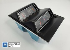Center Console Gauge Cluster Gm Licensed For Nova Camaro Gas Oil Temp Battery