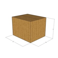 150 12x10x9 Kraft Brown Corrugated Shipping Boxes 32 ECT Single-Wall New