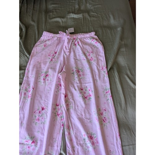 Neu mit Etikett Carole Hochman rosa Kosmos Baumwolle langes Pyjama-Set - Größe S - Bild 3 von 7