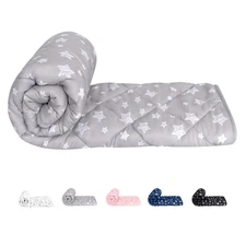 Toddler Comforter Breathable Crib Comforter Quilted Blanket 39"x47" Multi-Color