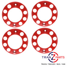 FITS SCANIA 22.5" TRUCK STEEL RED COATED HOLLOW TYPE WHEEL TRIM COVER 4PK