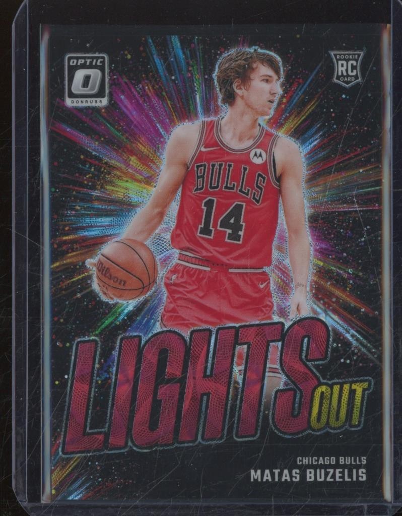 2024-25 Donruss Optic MATAS BUZELIS RC Rookie Lights Out Red International JZT2