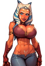 Ahsoka Tano Vinyl Car Decal Sticker 7" Weatherproof