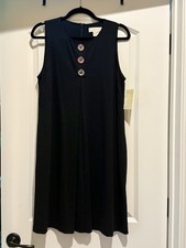 Michael Kors Black Sleeveless A-Line Dress New with Tags