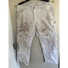 Dickies Double Knee Painter Pants - White - Size 40x30