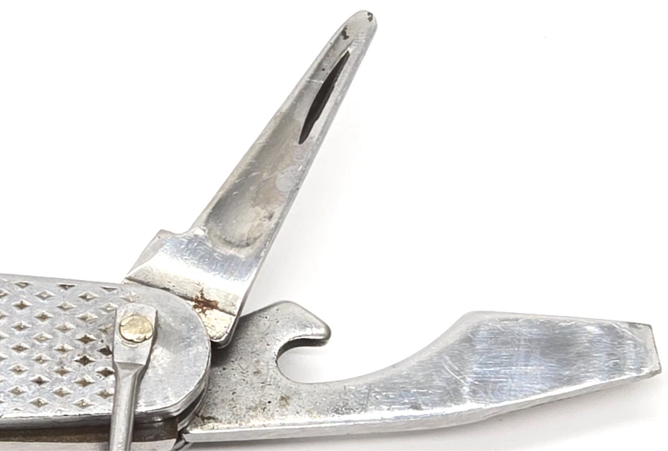 Vintage, 1986 U.S. Queen Cutlery Co. Stainless U.S Military Utility Pocket Knife - Image 4 of 4