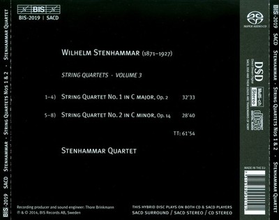 STENHAMMAR: STRING QUARTETS NEW CD