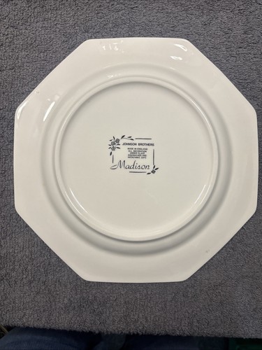 Platos de cena vintage Johnson Brothers "Madison" 10" hexagonales - Imagen 9 de 20