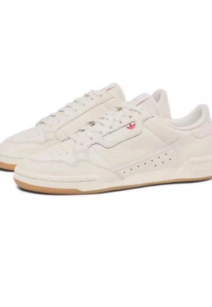adidas gazelle silver green womens adidas Originals Continental 80 J Black Leather Trainers main image 0