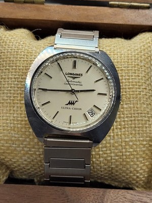 [NEAR MINT] 1969 Longines Ultra Chron men's watch Chronometer SWISS Made