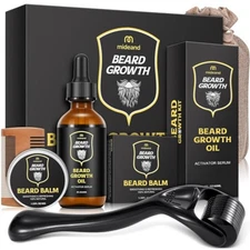 Beard Club Advanced Growth Kit Healthy Full Hair Men Grooms Oil Serum Boosts