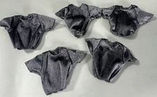 WWE Mattel Plain Black Shirt Lot Of 5 For Figures