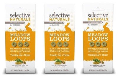 Petfoods 3 Pack of Selective Naturals Meadow Loops, 2.8 Ounces each, with Tim...