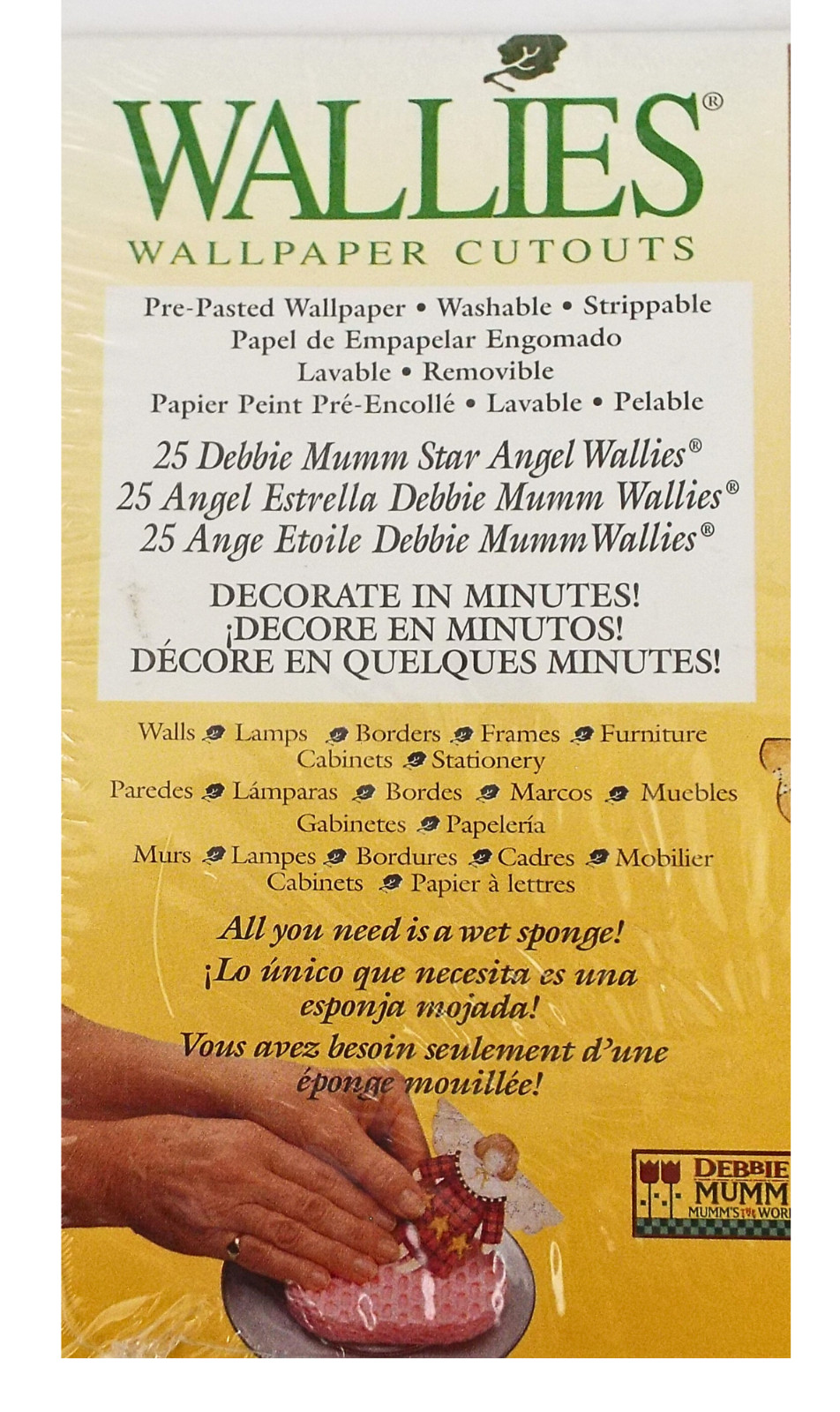 Wallies Debbie Mumm Pre-Pasted Wallpaper Cutouts ~ Star Angel ~ 25 Pieces #12938