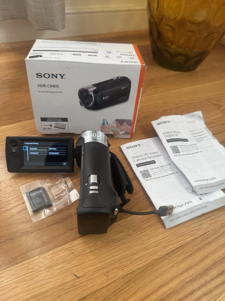 Sony HDR-CX405 Handycam 1080p Full HD Camcorder  Free Shipping - Image 3 of 4