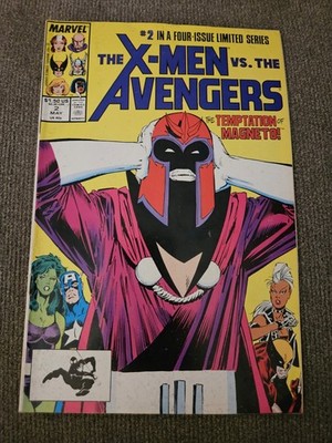 1987 X-Men vs Avengers #2 Marvel Comics Book Superhero Temptation Magneto RARE 