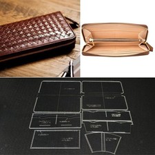 7Pcs/set Acrylic Leather Template Clutch Handbag Stencil