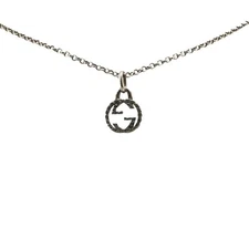 Gucci Interlocking G Necklace SV925 Silver Women's GUCCI GZl18hj0