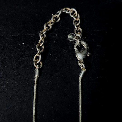 Vintage Silver Tone Brutalist Necklace And Earrings Set Jewelry 16" - Picture 7 of 8