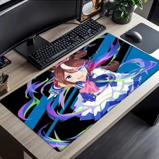 40*90cmUma Musume Anime Gaming Desk Mat & Mouse Pad - Large Non-Slip Rubber Base