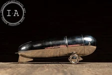 Art Deco-Inspired Silverplate Zeppelin Cocktail Shaker