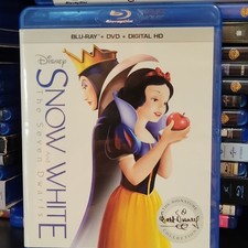 Disney Snow White and the Seven Dwarfs 1937 Blu-ray/DVD No Digital