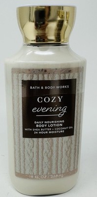 1 COZY EVENING BATH & BODY WORKS BODY LOTION HAND CREAM SHEA 8 OZ