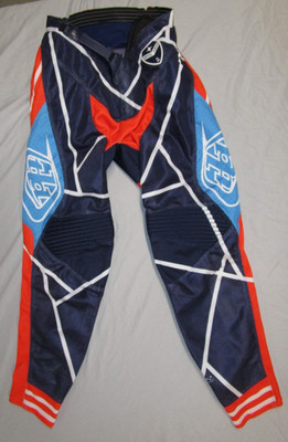 Troy Lee Designs SE Air Metric Pants Men's 30 Navy & Orange Motocross Enduro