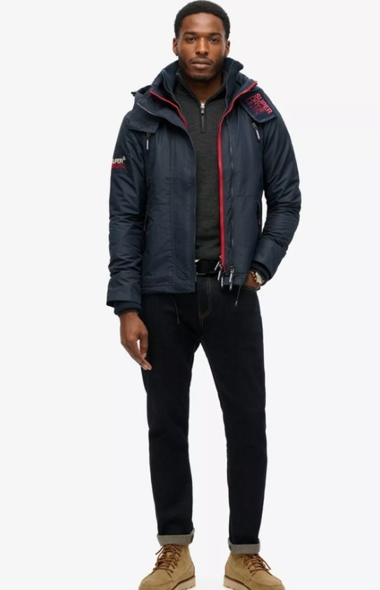 Chaqueta Windcheater Superdry Mountain En Nordic Chrome Navy Talla S