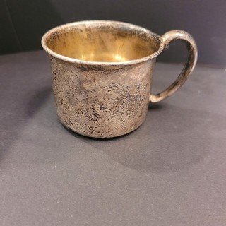Vintage Gorham Sterling Silver Cup #1114 Gold Wash 29.79g 1800's Baby Tea Cup