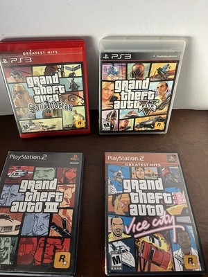 Grand Theft Auto Vice City  & GTA 3 PS2 Video PS3 San Andreas/ V Sony Posters