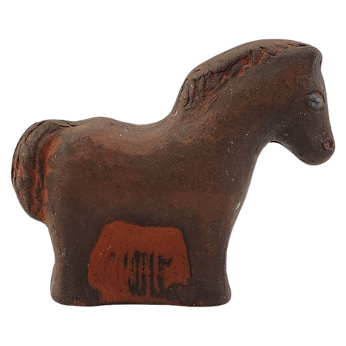 Set of 2 Vintage Thyssen Keramik Warrior Horse Danish Denmark Ceramic Figurine - Picture 9 of 13