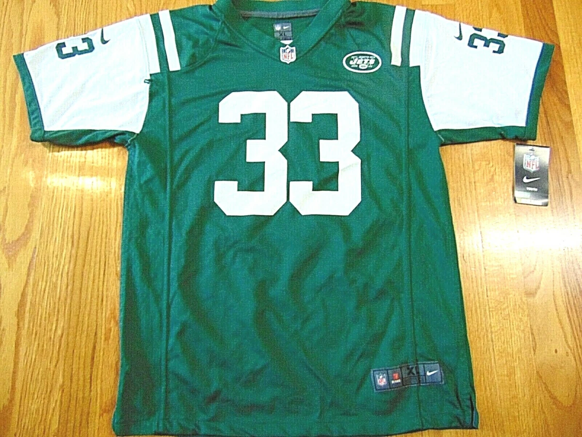 NIKE NFL ON FIELD NEW YORK JETS JAMAL ADAMS JERSEY SIZE YOUTH XL