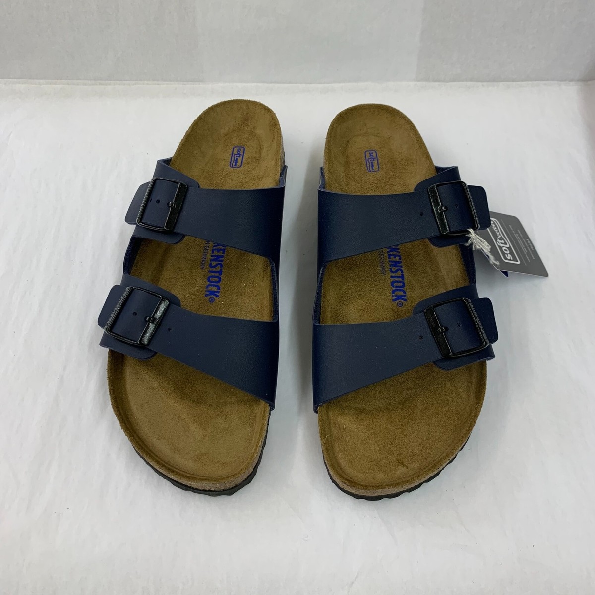 Birkenstock New w/ Box Arizona Blue Birko Flor Soft Footbed