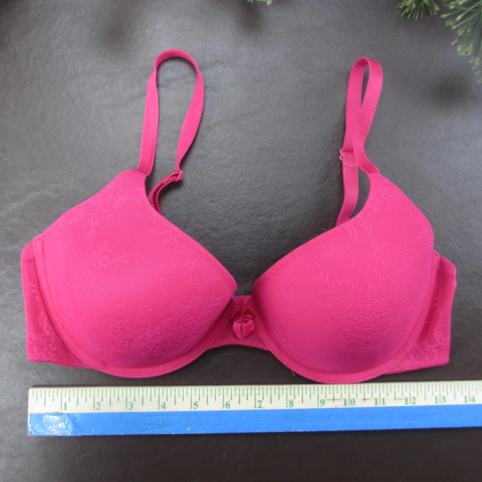 Бюстгальтер Gilligan & O'Malley 34D розовый с подкладкой на косточках регулируемая застежка сзади - Изображение 2 из 4