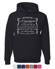 2nd Amendment Hoodie Freedom Right to Bear Arms Constitution Sweatshirt