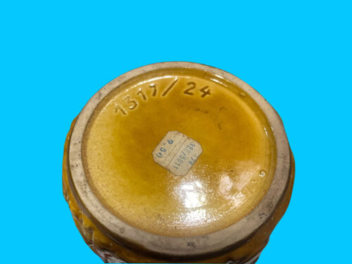 1960er Scheurich Fat Lava Vase 30cm Orange braun Nr.1517/24 Standvase Floorvase - Bild 2 von 4