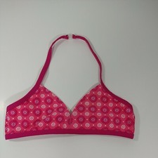 Girls Bikini Top Size Medium 8 Pink Floral Joe Fresh Halter