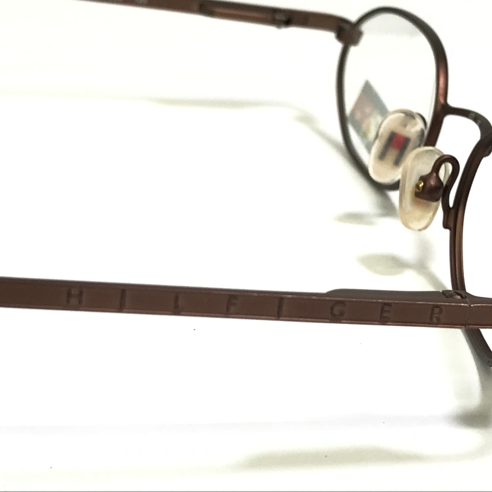 Tommy Hilfiger Eyeglasses Frames TK100 236 Brown Octagon Oval Wire Rim 42-18-125 thumbnail 5