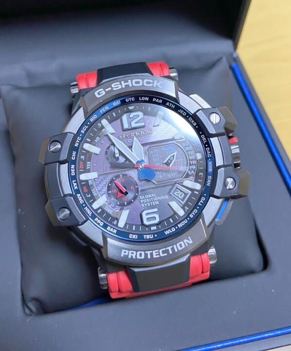 CASIO G-SHOCK Sky Cockpit Red GPW-1000RD-4AJF Rare Good CASIO G-SHOCK Sky Cockpit Red GPW-1000RD-4AJF Rare Good