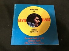 1 ELVIS PRESLEY Memories Booklet Book RCA PROMO 45 RPM Record Photos Pics NOS