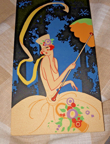 Juego de almohadillas de puntuación vintage Art Deco Gibson Bridge Flapper ¡Moda! Años 20 en caja - Imagen 4 de 12